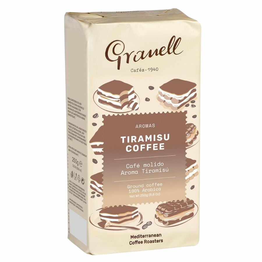 Молотый кофе с ароматом ТИРАМИСУ «TIRAMISU COFFEE» 100% Арабика Granell